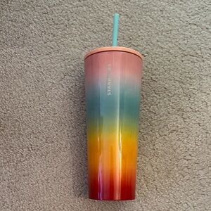 Starbucks Vibrant Gradient Tumbler with Straw - Rainbow 2019 stainless steel